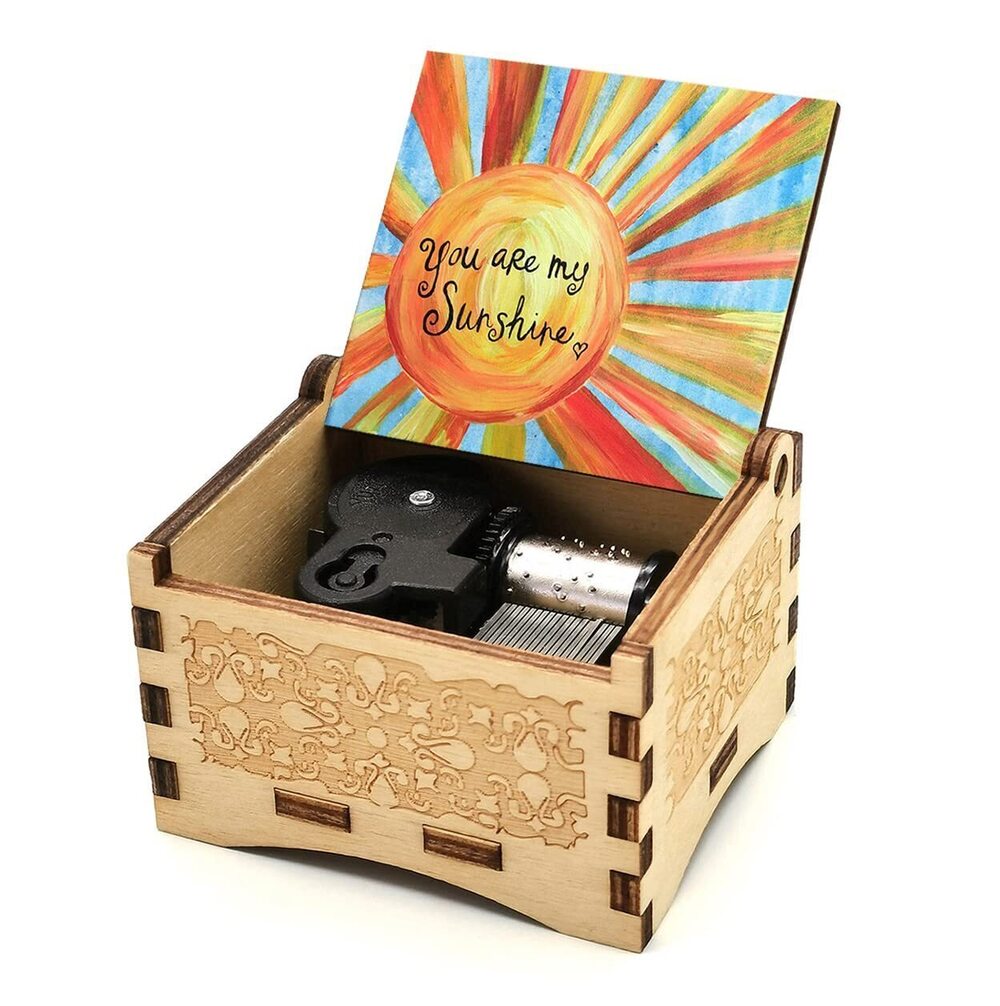 8658 You are My Sunshine Music Box Wind Up Music Box, Decor/Gifts/Home